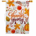 Patio Trasero 28 x 40 in. Thanksgiving Leaves House Flag with Fall Double-Sided Vertical Flags  Banner Garden PA3875725